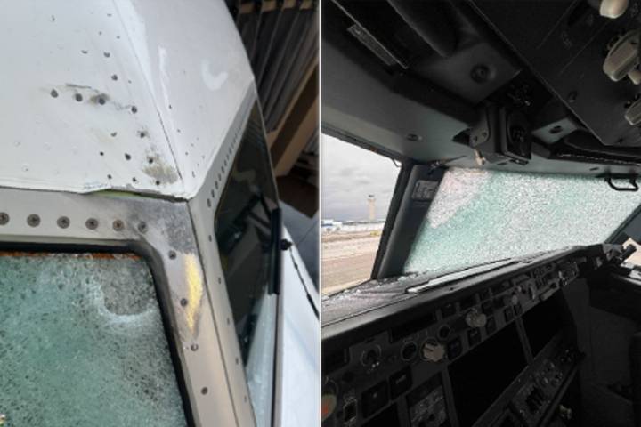 Pilots 'Showered with Glass' After Passenger Jet Collides with Object