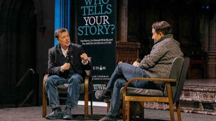 Ken Burns and Lin-Manuel Miranda offer history lesson to NYC students at Trinity Church