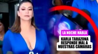 Karla Tarazona protagoniza tenso cruce con reportero al ser consultado por Christian Domínguez y Melanie Martínez