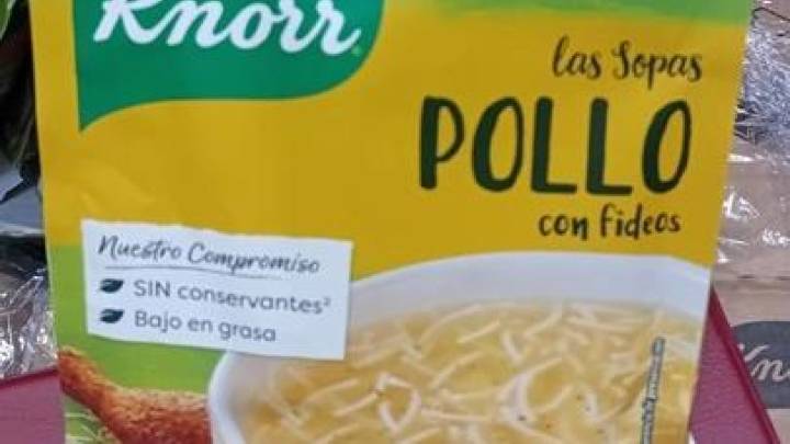 Alerta alimentaria: estas sopas de pollo de la marca Knorr presentan piezas de metal