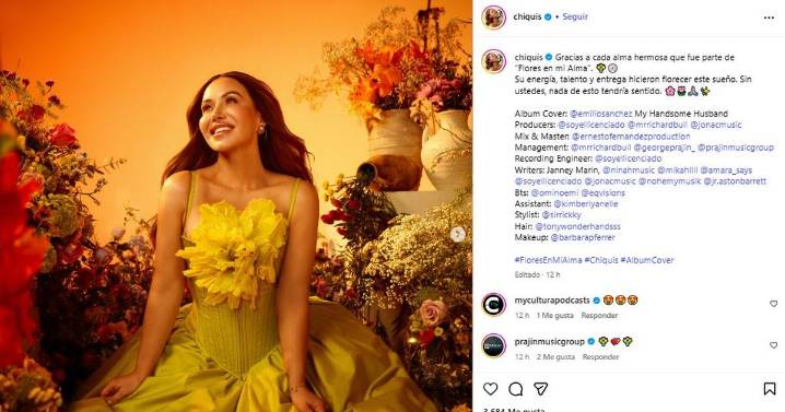 Chiquis renace con el disco Flores en mi alma