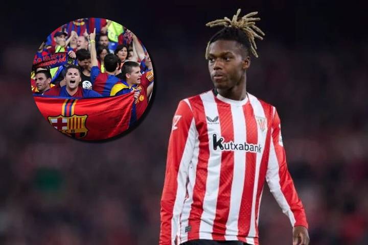 La afición del Barcelona estalla contra Nico Williams tras su rechazo al club