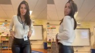 Teacher’s “Outfit of the Day” in Faux Leather Pants Sparks Viral Debate Over Classroom Dress Codes