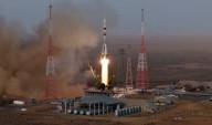 US-Russian crew of 3 starts 8-month mission on the International Space Station