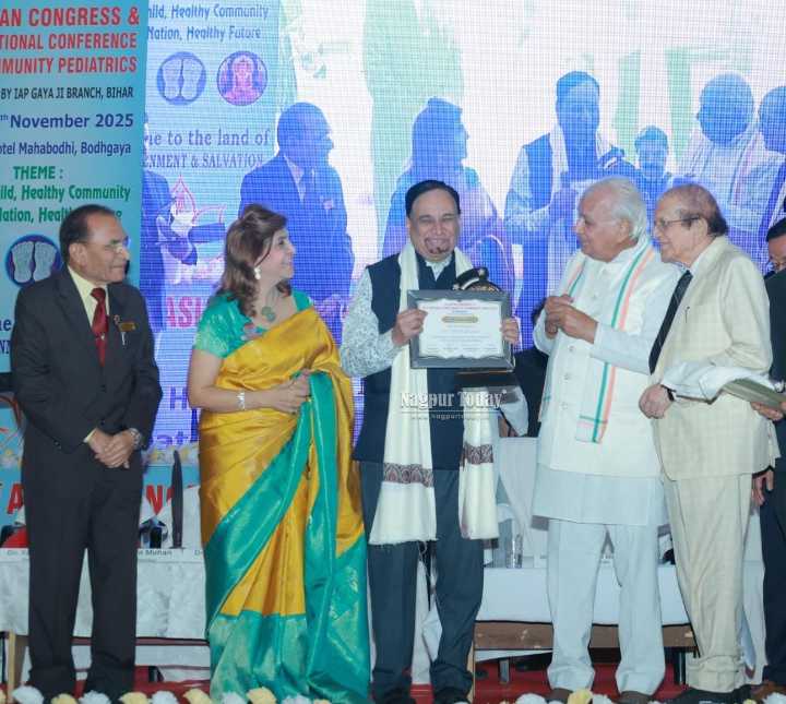 Bihar Governor Confers ‘Lifetime Achievement Award’ on Dr. Uday Bodhankar for Contributions to Community Pediatrics
