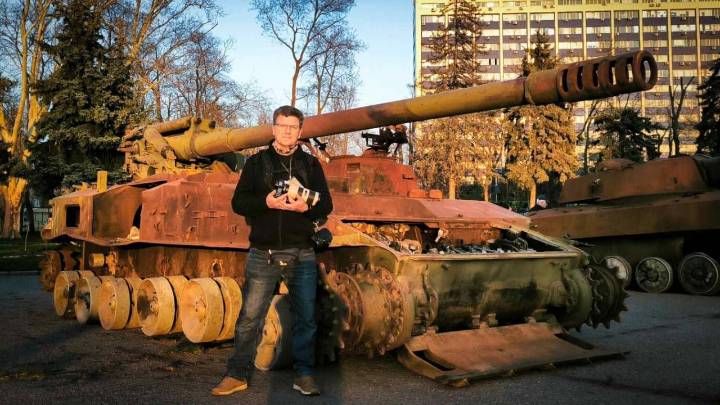 Emilio Chamizo, los ojos asturianos en Ucrania: «Después de la Segunda Guerra Mundial, esta es la más sangrienta»