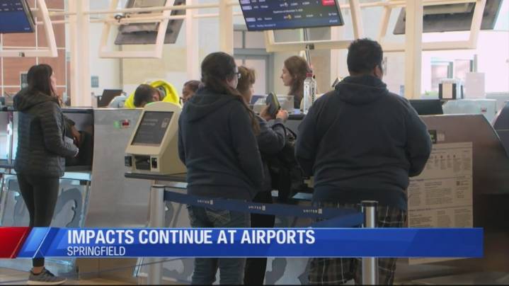 More flights delayed, canceled at Springfield