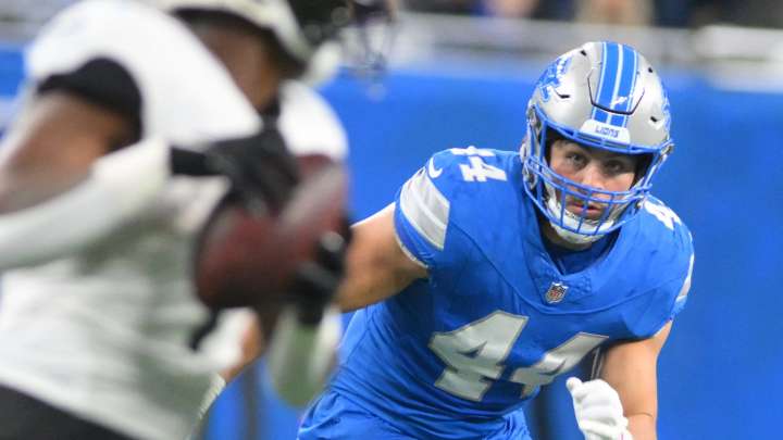 Lions LB Malcolm Rodriguez's return won't come vs. Commanders