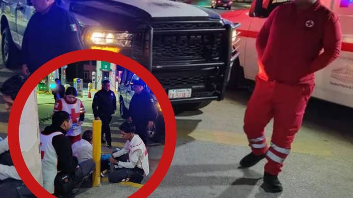 Abuelito cae al suelo y se abre aparatosamente la cabeza; había salido de un bar