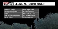 First Alert Weather: Leonid Meteor Shower tonight; Cold Monday morning