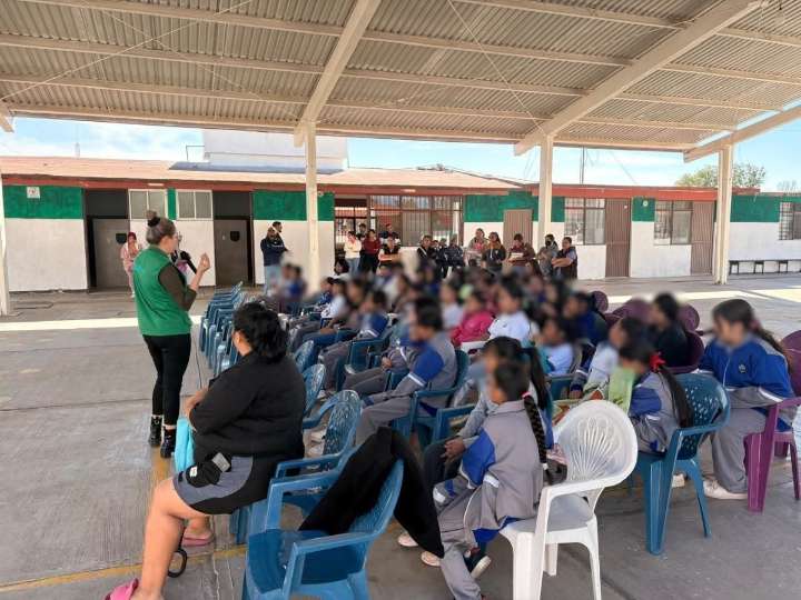 PROMUEVEN HIGIENE MENSTRUAL EN ESCUELAS DE VILLA DE POZOS