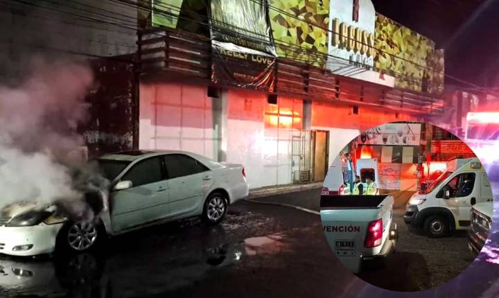 Comando armado balea e incendia bar en Puebla matando a cinco empleados