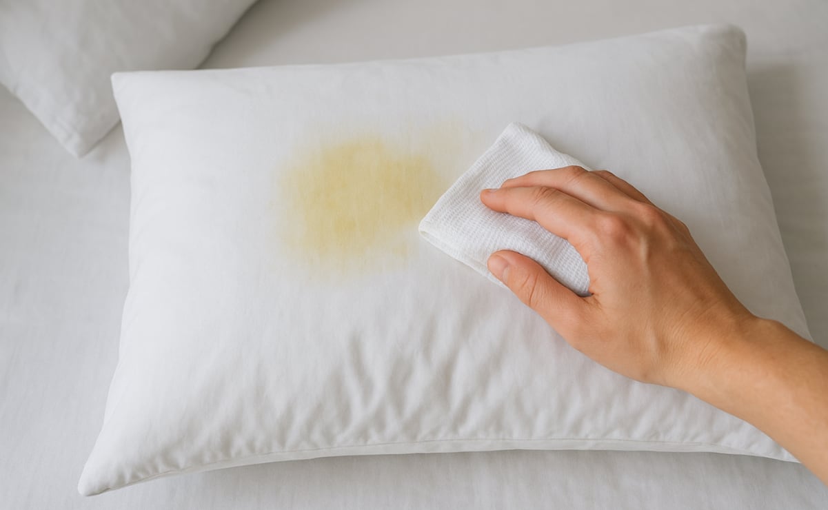 ¿Cómo quitar las manchas amarillas de las almohadas? Conoce la técnica eficaz