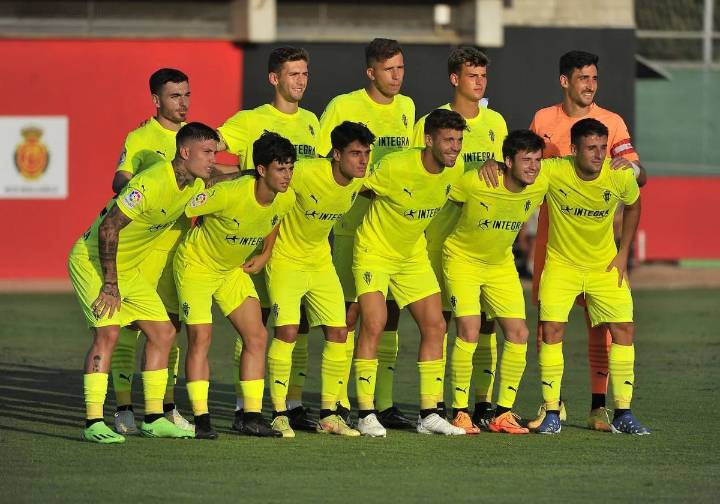 El Sporting, de amarillo contra el Mirandés