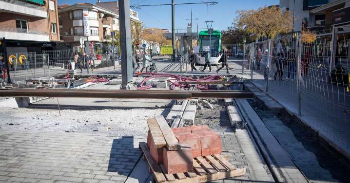 La unión del trazado del Metro de Granada con la ampliación sur obligará a cerrar las paradas de Armilla en enero