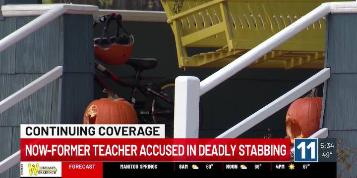 WATCH: Now-former teacher accused in deadly stabbing