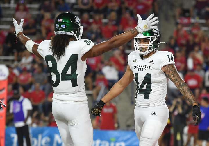 Where to watch Sac Sacramento State Hornets vs UC Davis Aggies college football streaming live on demand without cable today; Kickoff time, TV channel, spread, odds