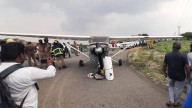 Trainer Aircraft makes emergency landing in mid of road in Tamil Nadu