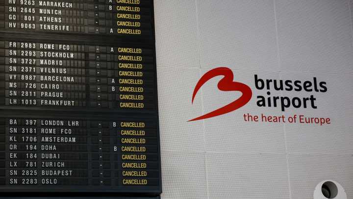 El aeropuerto de Bruselas y el de Lieja cierran su espacio aéreo por la presencia de drones