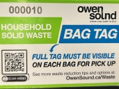 Owen Sound's garbage bag tags getting a new look