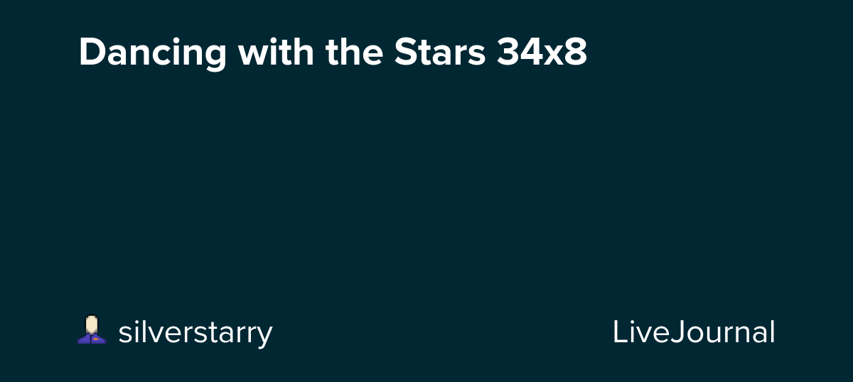 Dancing with the Stars 34x8: ohnotheydidnt