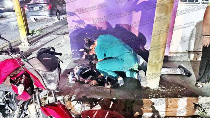 Motociclista herido al rebasar en Tepic