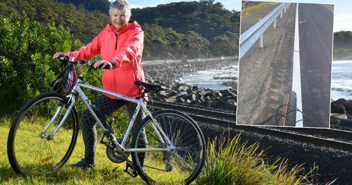 Cyclists alarmed as Bass Highway bike lane narrowed near Burnie