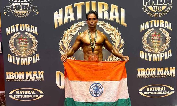 Hyderabadi bodybuilder Karunnapan Venkatesan wins Bronze at Mr. Olympia