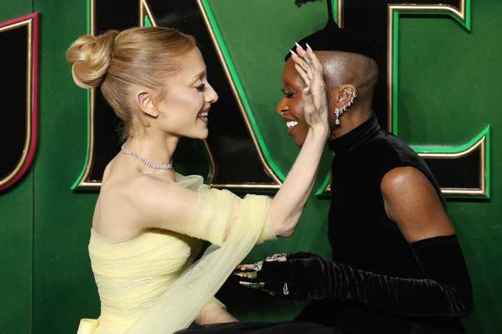 Ariana Grande has revealed why she and Cynthia Erivo touch a lot