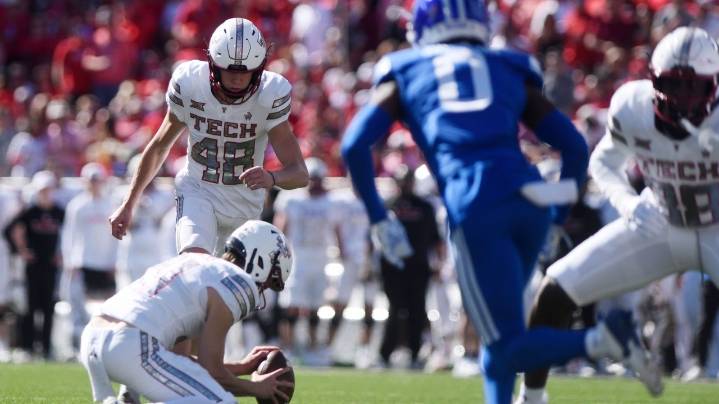Harrington's 5 field goals, Rodriguez's takeaways lead No. 9 Texas Tech past No. 8 BYU 29