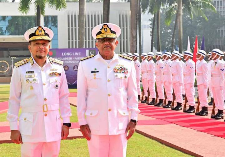 Pakistan Navy Chief Admiral Naveed Ashraf visits Bangladesh