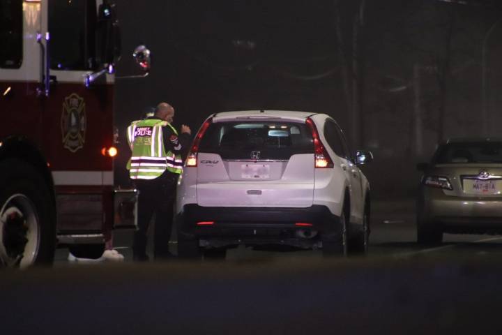 Woman hospitalized after driver strikes pedestrian in Surrey