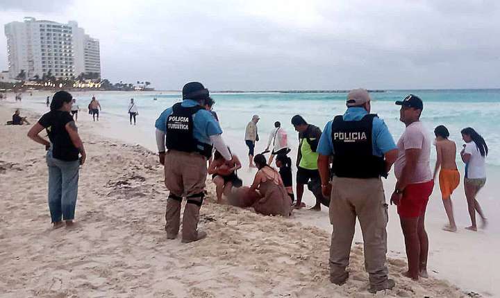 Turista chino de avanzada edad muere ahogado en playas de Cancún