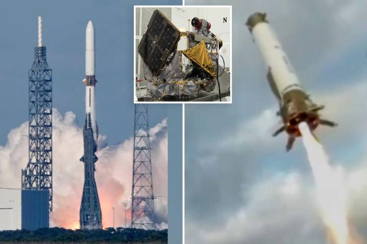 Blue Origin's New Glenn rocket blasts off with Mars satellites in tow