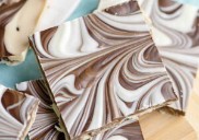 Decadently 3-ingredient rich, fudgey tiger butter