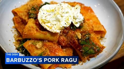 The Dish: Pasta with pork ragu, Tuscan kale and burrata from Barbuzzo in Center City Philadelphia