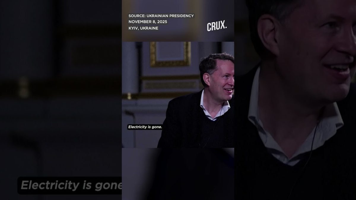 On Cam: Kyiv Palace Plunges Into Darkness As Zelensky Sits Down For Video Interview