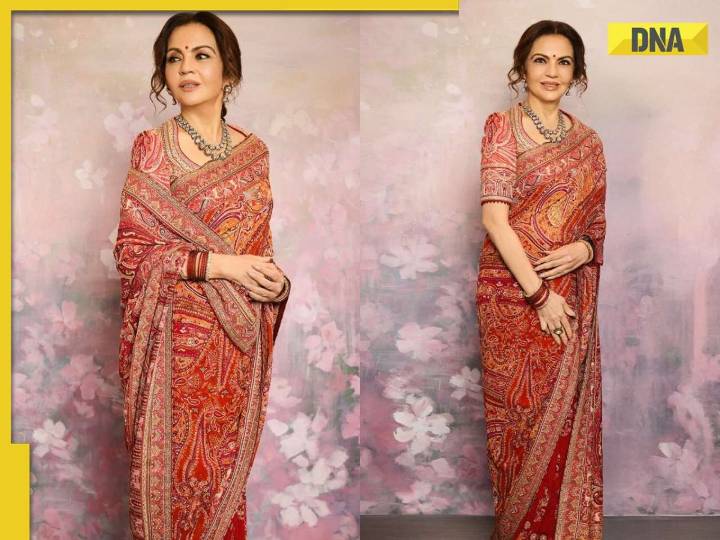 Nita Ambani dons Tarun Tahiliani's Jamevaar saree and rare Golconda diamonds at