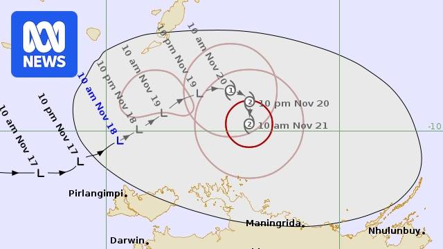 Category two cyclone predicted off NT coast by Thursday