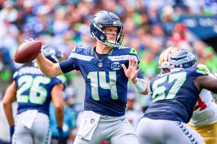 Quarterback Fantasy Football Waiver Wire Pickups - Top QB Adds for Week 10 Include J.J. McCarthy, Sam Darnold, Michael Penix Jr., Marcus Mariota