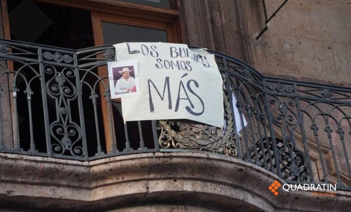 Morelia: marcha por Carlos Manzo termina en ataque a Palacio de Gobierno