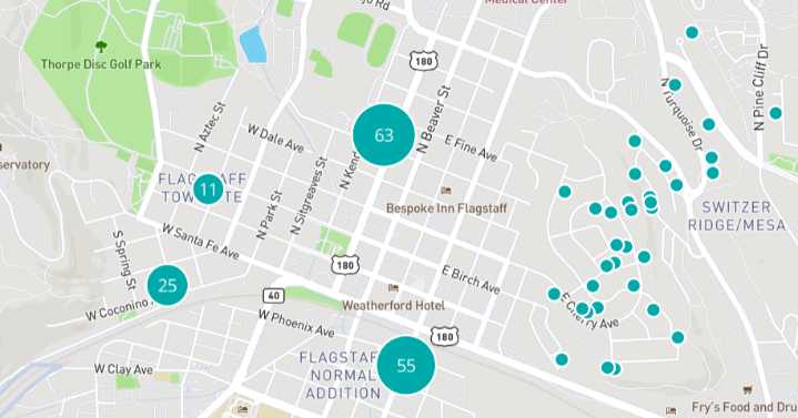 Flagstaff debuts map of short