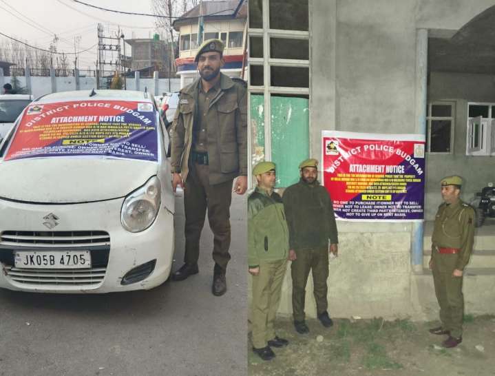 Police Attaches Property of ‘Drug Peddler’ in Budgam Worth Rs 35 Lakh