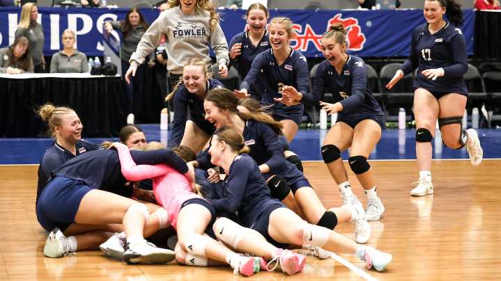 WATCH: Fowler talks after winning Division 4 volleyball state final