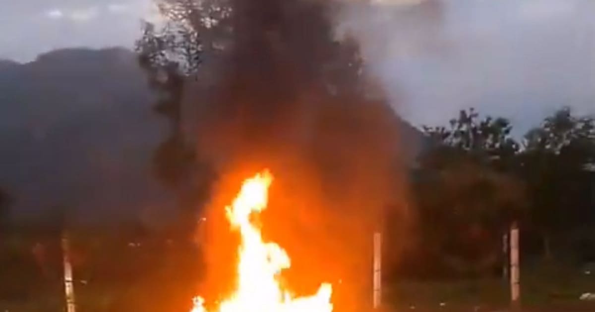Impactante accidente: así fue el siniestro que dejó un motociclista calcinado