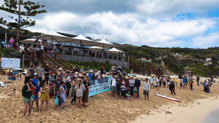 Saturday paddle-out protests ‘Preserve Gnarabup’ campaign against Saraceni resort and village project