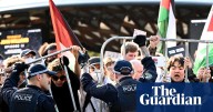 Ten arrested as police pepper spray protesters who tried to blockade Sydney weapons expo