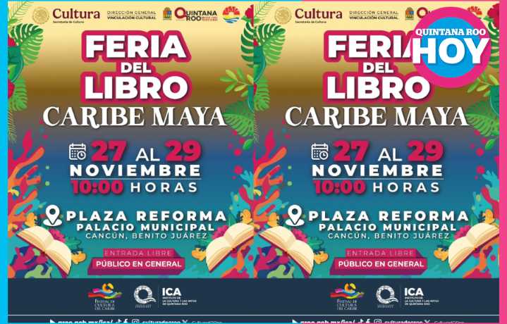 Todo listo para la Feria del Libro Caribe Maya en Cancún