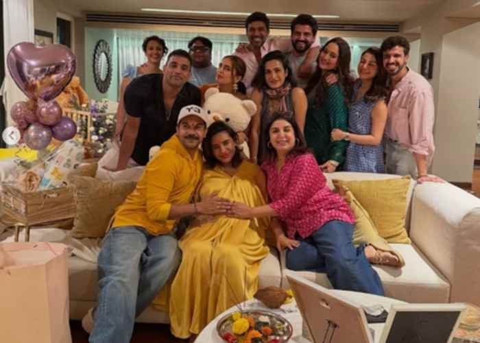 Farah Khan shares glimpse from Barjatya style baby shower of Rajkummar and Patralekhaa