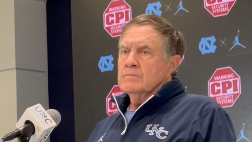 Bill Belichick postgame press conference video after UNC football vs Duke
